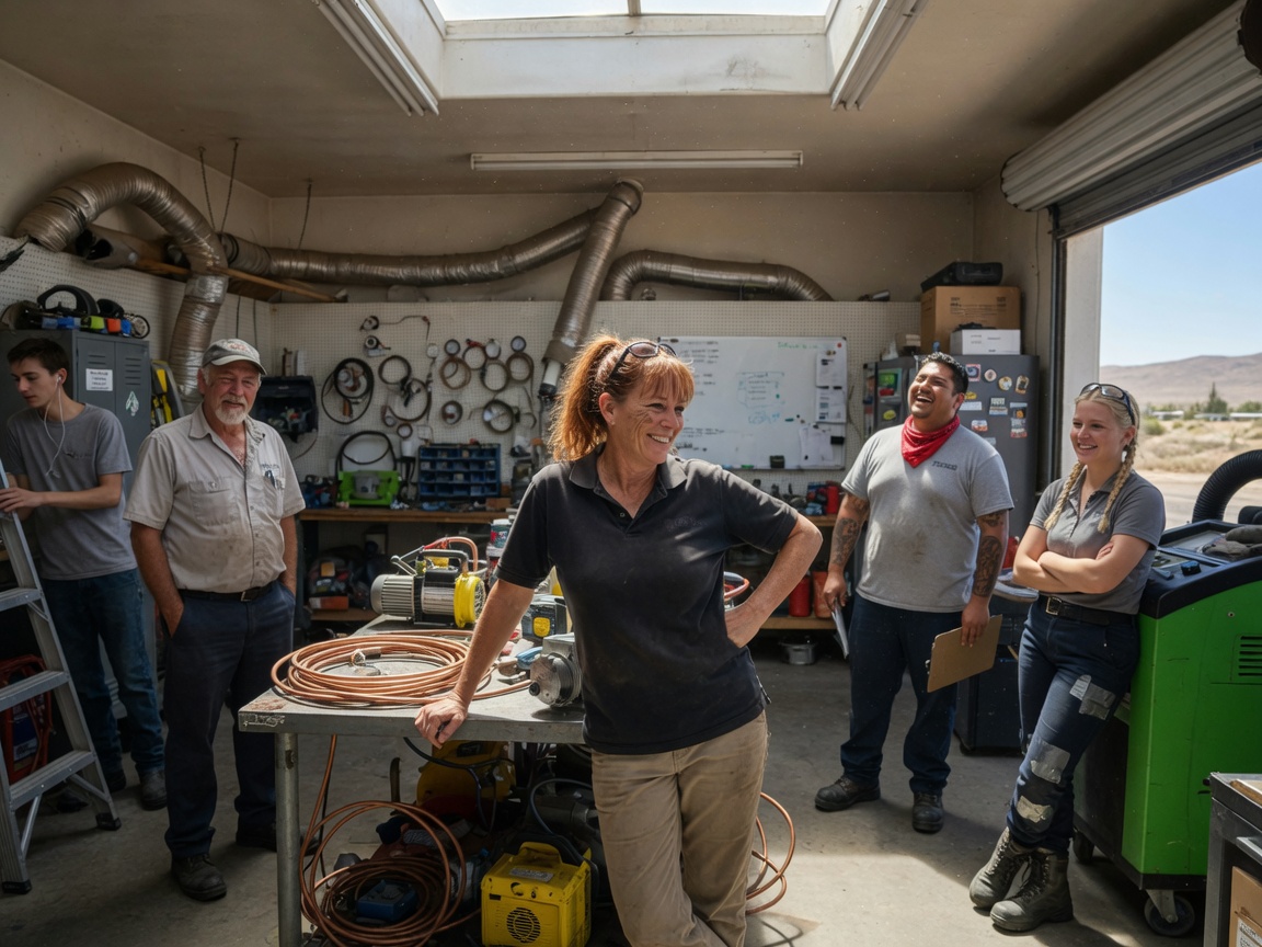 The Sierra Nevada HVAC team at work in Reno